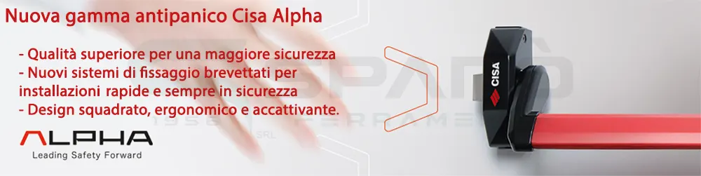 Maniglioni antipanico Cisa Alpha - Banner