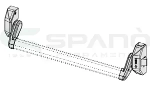 Cisa Alpha Push maniglione antipanico scrocco laterale