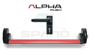 Kit maniglione antipanico Cisa Alpha Push revenrsibile a 1 punto
