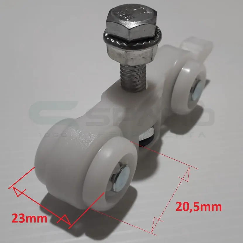 Carrello kit Delta per porta scorrevole