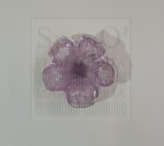 Pomello Margherita Vetro Lavanda - Ferramenta Spanò Pomello Margherita Vetro Lavanda