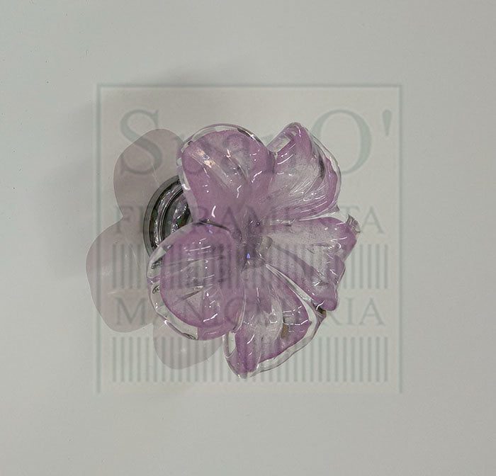 Pomello Margherita D.45 Vetro Lavanda
