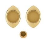 Maniglia porte scorrevoli 368T oro lucido