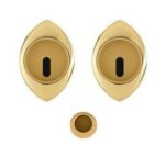 Maniglia porte scorrevoli 368TC c/foro chiave oro lucido