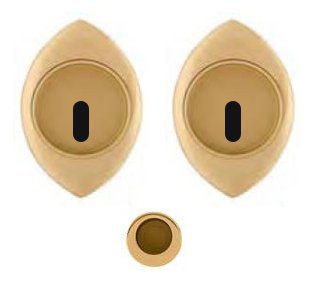 Maniglia porte scorrevoli 368TC c/foro chiave oro satinato Maniglia porte scorrevoli 368TC c/foro chiave oro satinato