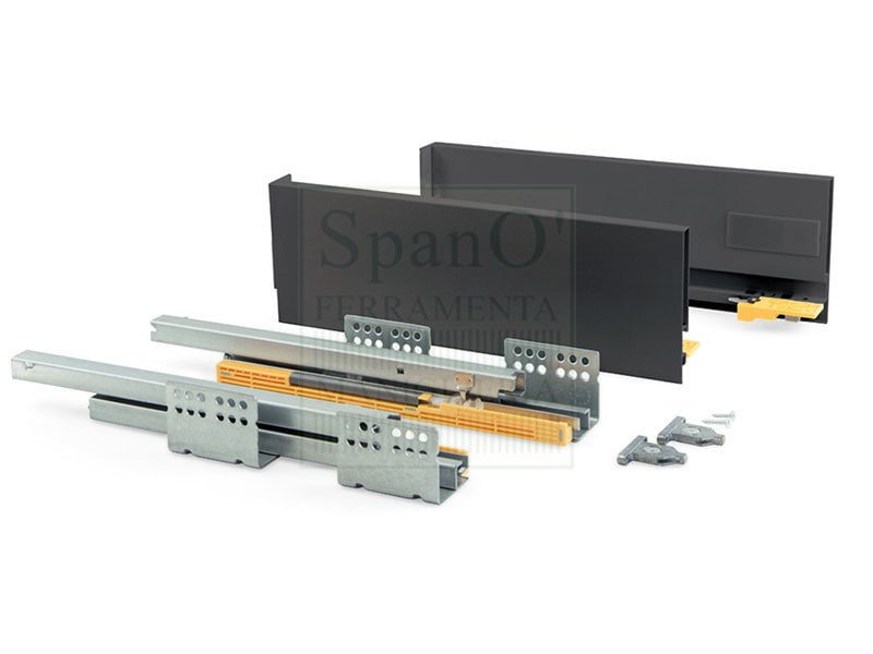 Cassetto Concept Emuca soft-closing altezza 138 mm. antracite Cassetto Concept Emuca soft-closing altezza 138 mm. antracite