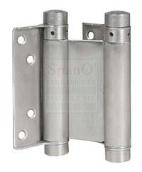 Cerniere Bommer doppia azione a molla A = 100 mm. NICHELATE
