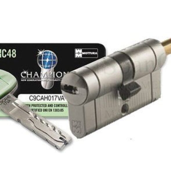 Cilindro A Pompa Dom-Cr 20 - Diametro 80 Mm, Con 3 Chiavi, Per Uso Professionale E Hobbistico