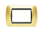 Copri interruttore bticino living international 3 tasti ottone lucido