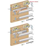 Scorrevole DIVA AIR legno ammortizzato MT.2 40 Kg 12A