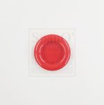 Maniglia ad incasso tonda per ante scorrevoli rosso