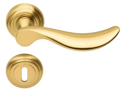 Design House 726950 Cambridge - Pomello Per Porta In Oro Satinato, Stile Tulipano, Adatto A Porte Franche E Scorrevoli