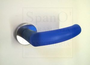 Maniglia Odessa Cromo Satinato/Blu