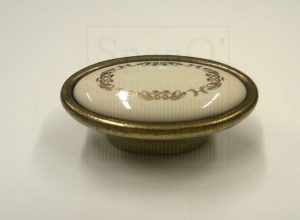 Pomolo P1839 ottone vecchio