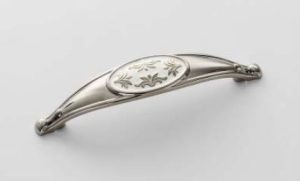 Maniglia Pandora Nickel Lucido/Smalto Bianco