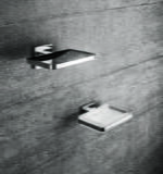 Porta sapone inamovibile a muro Basic Q Cromo Lucido - Ferramenta Spanò Porta sapone inamovibile a muro Basic Q Cromo Lucido