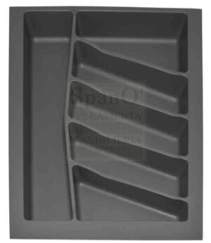 Portaposate da cassetto moderno grigio grafite