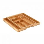 Portaposate da cassetto regolabile in legno