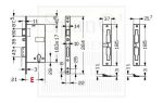 Serratura elettrica 581 rientro scrocco e mandate Yale Serratura elettrica 581 rientro scrocco e mandate Yale