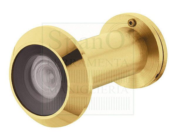 Spioncino panoramico D.14 mm. L.35-60 mm. ottone lucido