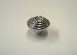 Pomello Twist  Cromo Lucido con swarovski 