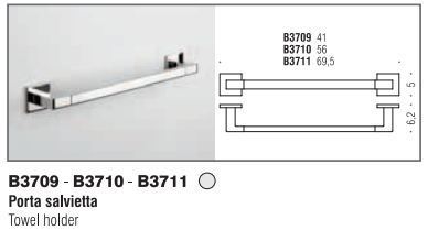 Porta salvietta basic q cromo scheda Colombo - Ferramenta Span&ograve;