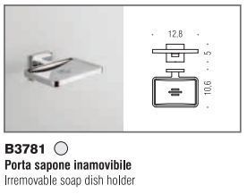 Porta sapone inamovibile a muro basic q scheda - Ferramenta Spanò