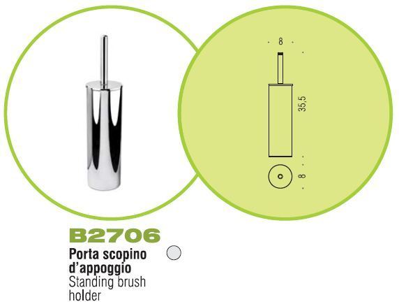 Porta scopino Basic scheda tecnica colombo design