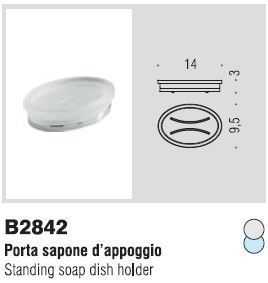 porta sapone appoggio Land scheda tecnica colombo