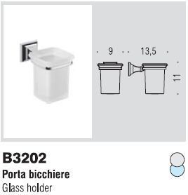 Porta bicchiere Portofino scheda arredo bagno colombo