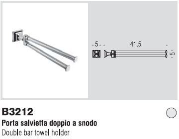 Porta salvietta snodo Portofino scheda arredo bagno colombo