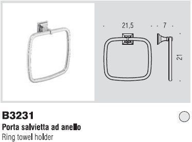 Porta salvietta anello Portofino scheda arredo bagno colombo