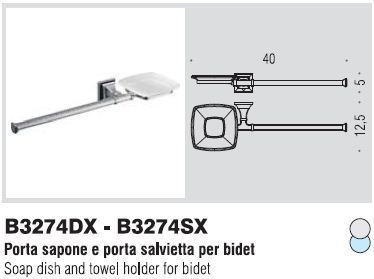 Porta sapone salvietta Portofino scheda arredo bagno colombo