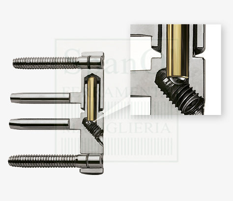 Cerniera a 4 gambi 3D AGB - Adjustment