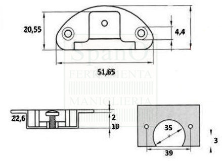 Scheda tecnica cerniera Anselmi A0059