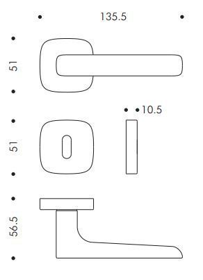 Maniglia Spider - Dimensioni