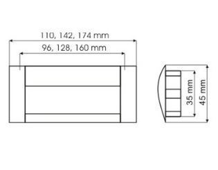 Maniglia ad incasso UA08 scheda tecnica - Ferramenta Span&ograve;